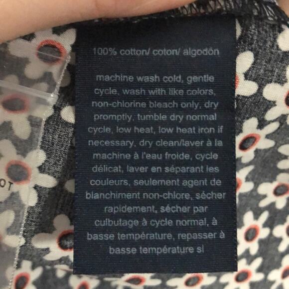 Tommy Hilfiger Cotton Smocked Floral-Print Top size 2X - Picture 10 of 11